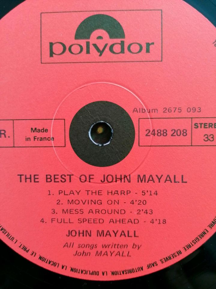 2 Schallplatten,Doppel LP,vinyl "The Best of John Mayall" in Saarbrücken