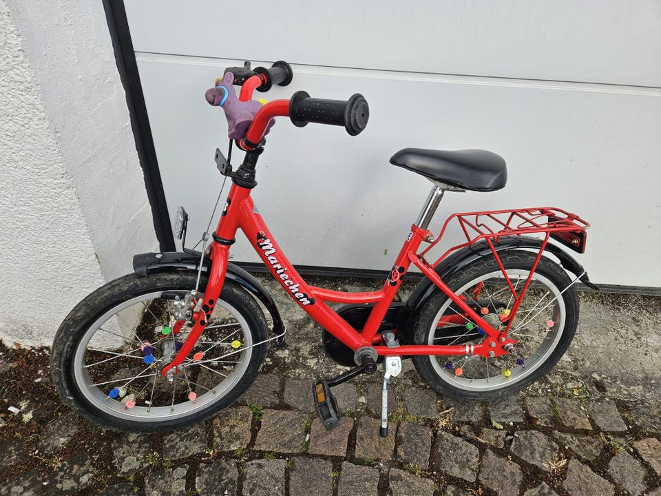 Fahrrad 16 Zoll rot Marienkäfer Kinderfahrrad in Friedrichshafen