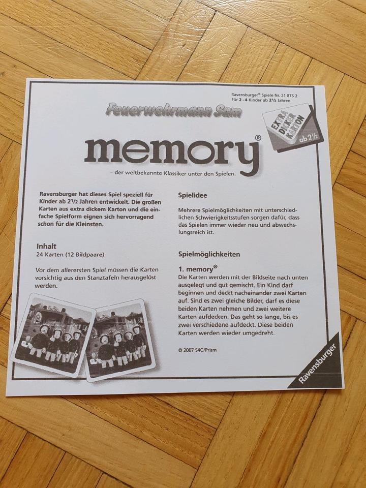 Feuerwehrmann Sam My first  Ravensburger Memory mit 24 Karten in Dorsten