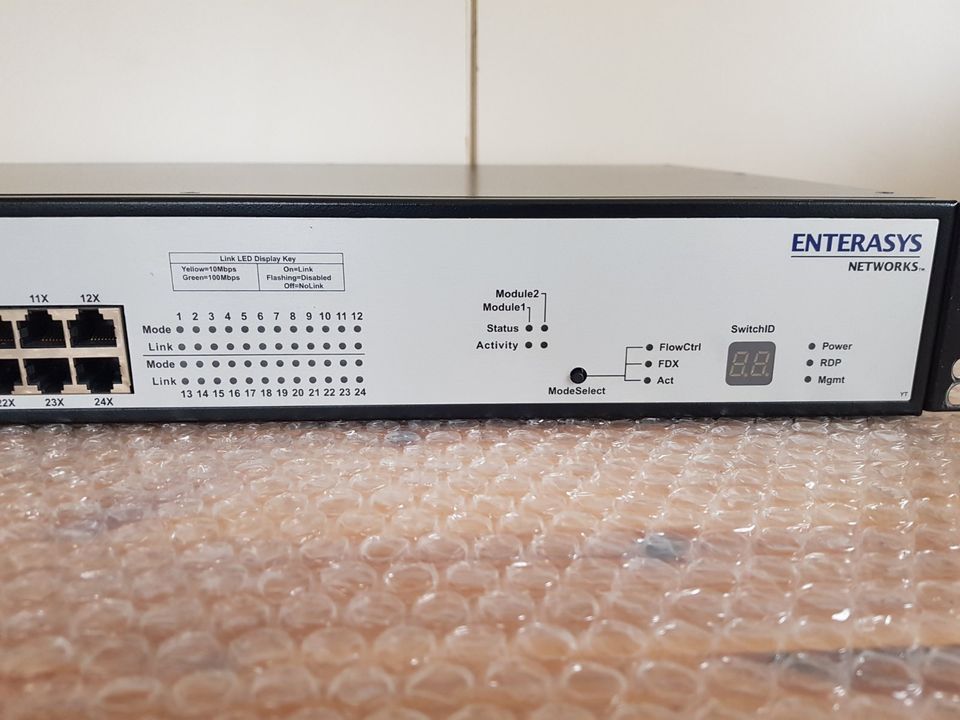 100Mbit 24 Port Switch mit 2x FO Interface, Enterasys VH-2402S in Neukirchen/Erzgeb