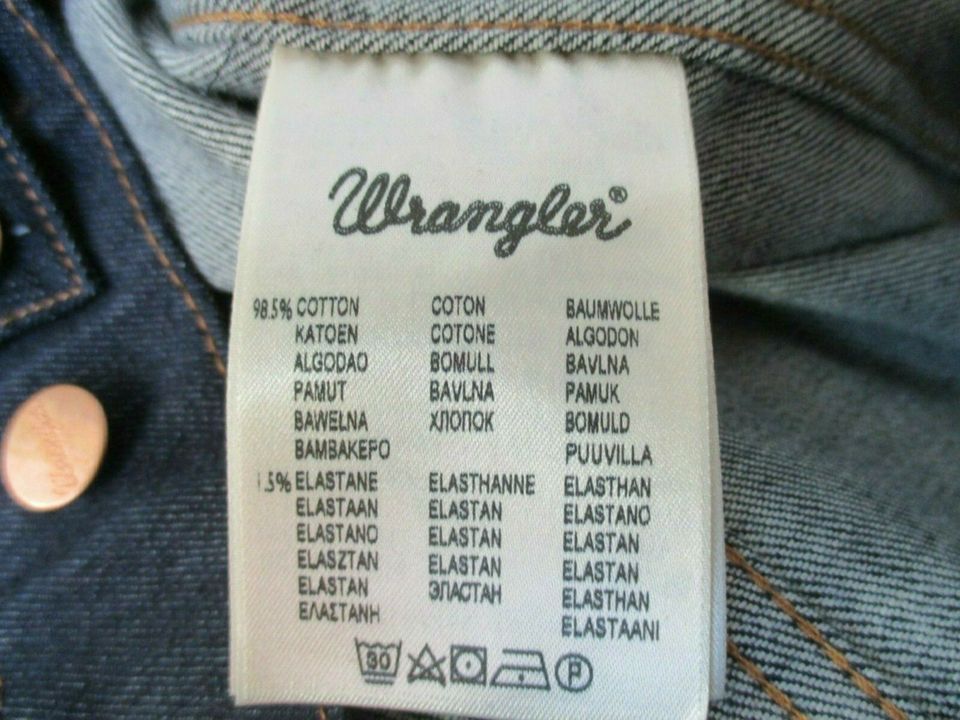 Wrangler Jeansjacke Jacke Teddyfellkragen Herbst abnehmbar Gr. M in Bergheim