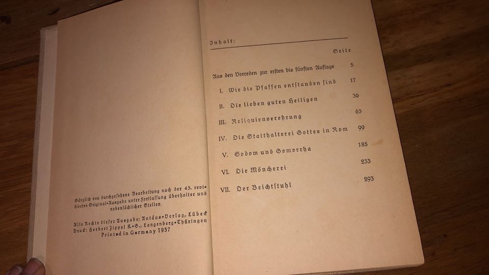 Pfaffenspiegel. Historische Denkmale Buch 1937 Otto von Corvin in Marktheidenfeld