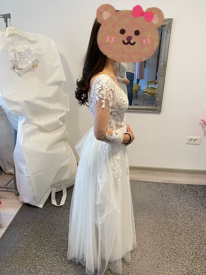 Brautkleid Boho von Pronovias 36/38 in Schömberg