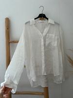 Mango Damen oversized Leinenbluse Leinenshirt Gr. M Nordrhein-Westfalen - Bünde Vorschau