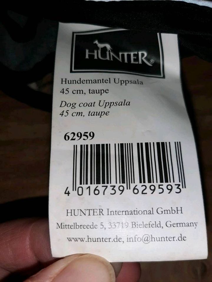 Hunter Uppsala Hundemantel Gr.45 in Brammer