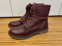 MUSTANG Damen Boots, Gr. 42, Bordeaux, Leder, TOP Wuppertal - Elberfeld Vorschau