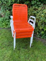3 orange farbene Gartenstühle aus den 70ern Retro Nordrhein-Westfalen - Rietberg Vorschau