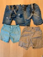 2 Jeans kurz mit Träger H+M, 1 Hose braun H+M, 1 Hose blau, Gr.86 Bayern - Neustadt b.Coburg Vorschau