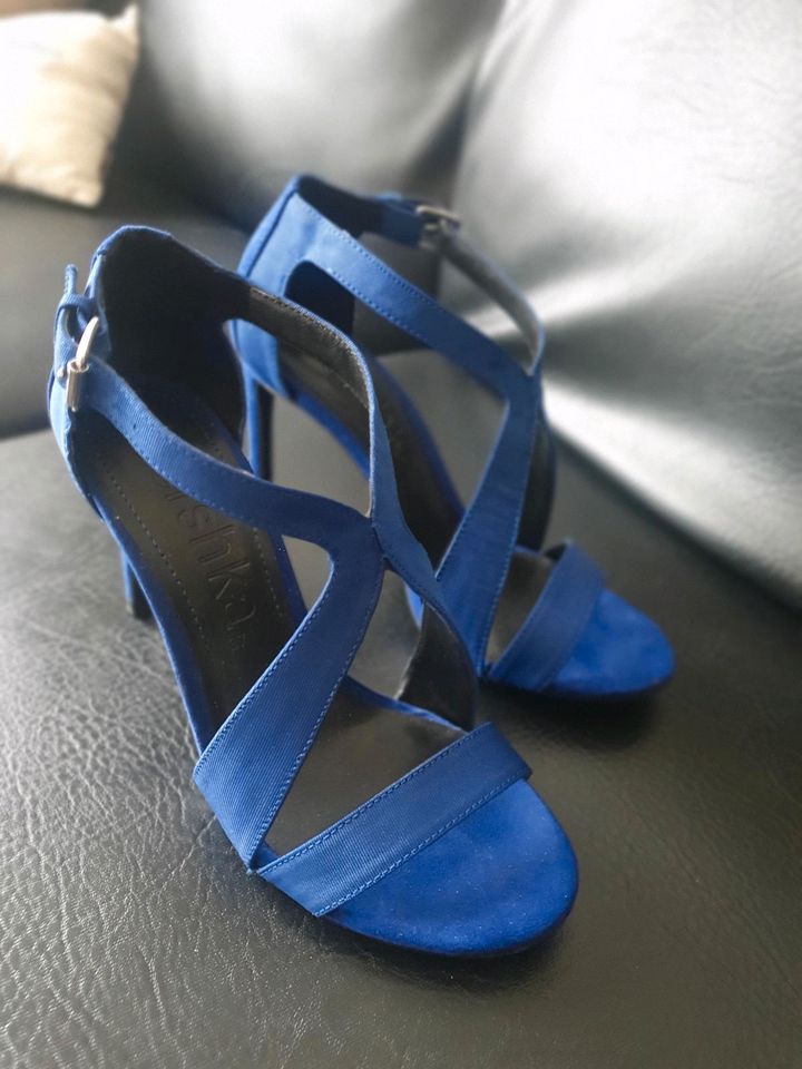 Absatzschuh, High Heels 10 cm, blau in Hannover