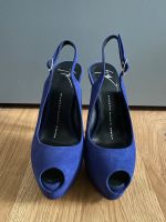 Giuseppe Zanotti Sling-Peeptoes, Blau, Wildleder, 35, wie neu Hessen - Wiesbaden Vorschau