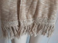 Strick Weste Bershka ☆ Stickerei Fransen beige☆Neu Schleswig-Holstein - Bad Oldesloe Vorschau