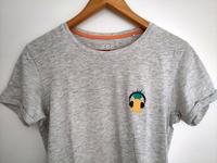 Sommer T Shirt edc Esprit grau weiß S Baumwolle Ananas Musik Bild Hessen - Heusenstamm Vorschau