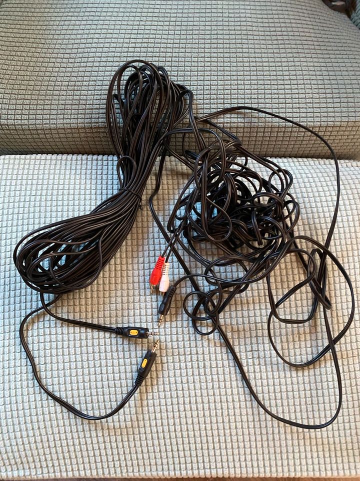 AUX Kabel Ladekabel xxl Überlänge Adapter schwarz in Fürth