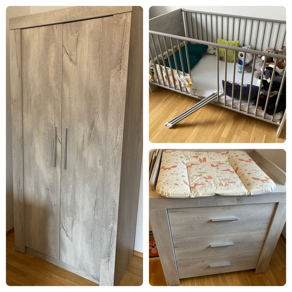 Kinderzimmer * Babybett * Wickelkommode * Schrank in Neuwied