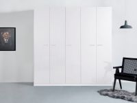 Drehtürenschrank "Otesa" 226x229x54cm Weiß Hochglanz Bayern - Großheubach Vorschau