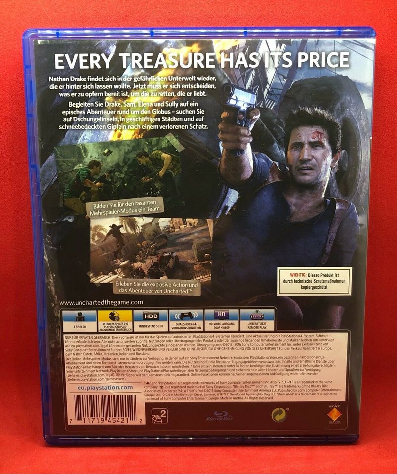 Uncharted 4 - A Thief#s End für PlayStation 4 / PS4 in Duisburg