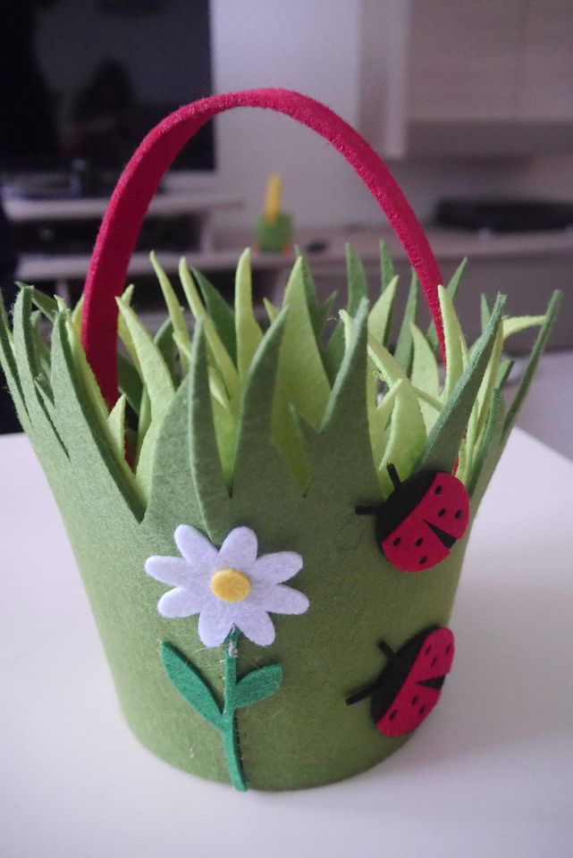 Osterkorb Ostern Tasche Blume Käfer / Versand ab 3,99€ in Gräfenhainichen