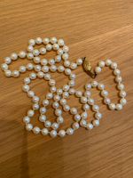 Echt-Perlenkette, weiß, Verschluss aus 375er Gold Nordrhein-Westfalen - Ibbenbüren Vorschau