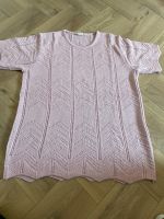 Oberteil Shirt Strick Kurzarm rosa 40 42 L Strickshirt Top edel Mitte - Tiergarten Vorschau