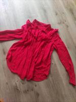 rote Bluse H&M Gr.s rot Weste Sommer top T-Shirt  Rüschen Baden-Württemberg - Plochingen Vorschau