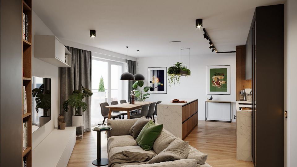 EH40 mit QNG 97 m² 3-Zi.-Whg. mit Balkon im Zentrum der Neustadt Burghausen zum Kauf in Burghausen