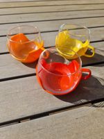 Teegläser 70er Jahre Glas und Kunststoff, retro vintage alt Brandenburg - Zempow Vorschau
