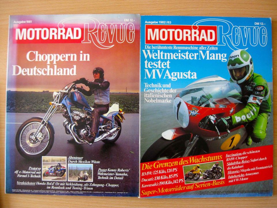 Motorrad Zeitschriften 80/90er Oldtimer Easy Rider Mo Revue in Markt Schwaben