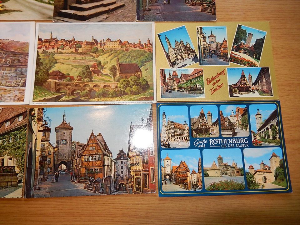 19 Ansichtskarten von Rothenburg ob der Tauber in Krefeld