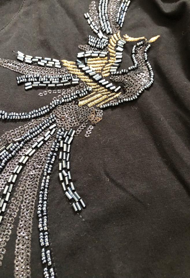 Maison 123 Paris Langarmshirt Pailletten Eleganz 80% Viscose in Oberhausen
