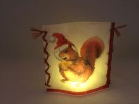 Stimmungslicht "Weihnachtseule und -eichhörnchen" handmade Nordrhein-Westfalen - Erkelenz Vorschau