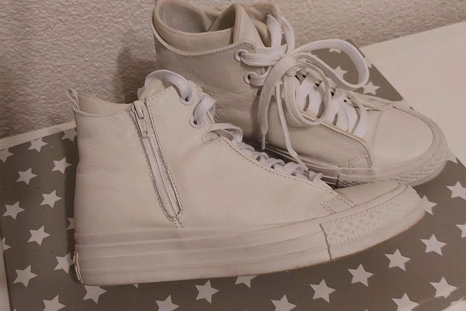 Converse Sneaker high Leder weiß Gr. 38 in Walpernhain