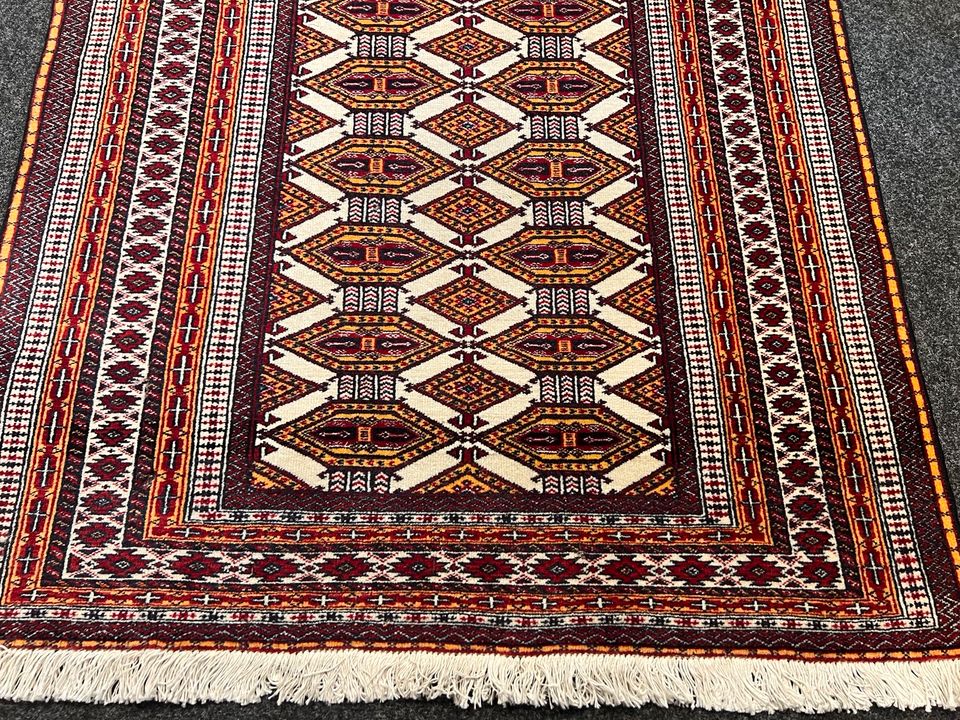 Wunderschöner Orientteppich Beige Boho Wolle Geometrisch 157x90 in Hamburg