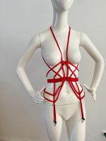 Harness Rot Ringe Strapse Strumpfhalter Lingerie Sachsen-Anhalt - Magdeburg Vorschau