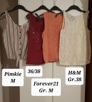 H&M Pimkie Forever 21 Sommer Top Bluse Spitze weiß rosa rot 36 38 Berlin - Neukölln Vorschau