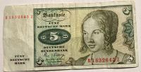 5 Deutsche Mark von dem 2. Januar 1980 Niedersachsen - Visselhövede Vorschau