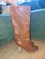 H&M Lederstiefel Premium Collection Stiefel braun 39 cognac Bayern - Erlangen Vorschau