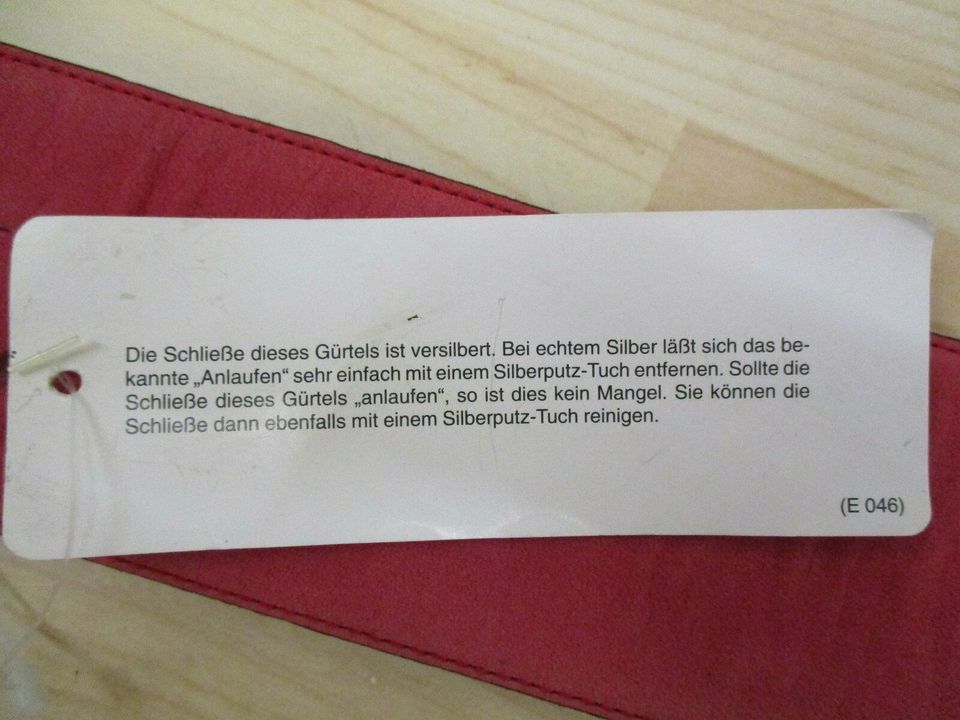 Marc Cain Gürtel Leder lachs/beere ! selten ! neu ! in Isny im Allgäu