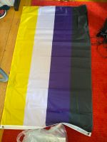 Lgbt nonbinary flag 155x90 Hessen - Bad Nauheim Vorschau