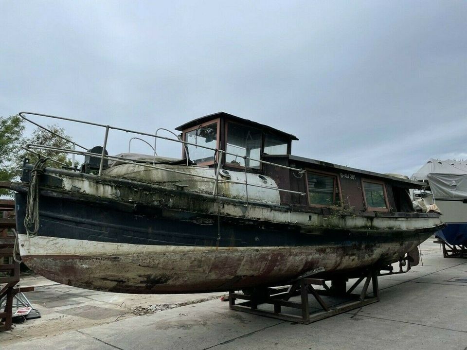 Hafenbarkasse Hausboot Stahlboot Dampfer  12 Meter in Berlin