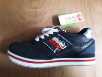 Turnschuhe softrelax Sohle mit Pailletten blau silber rot Hannover - Linden-Limmer Vorschau