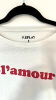 Replay tshirt weiß rot Glamour s 36 Köln - Porz Vorschau