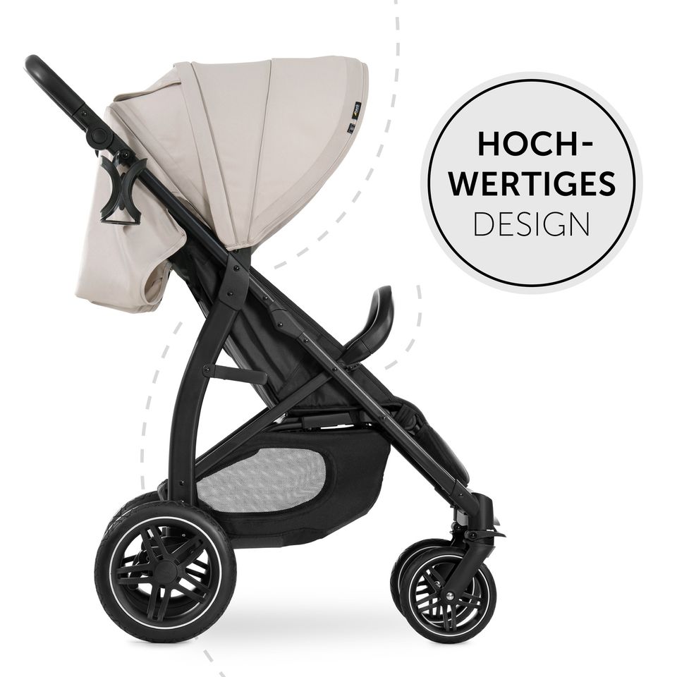 Hauck Buggy Rapid 4D (bis 25 kg) - Classic Beige - mit Liegefunktion, XL Verdeck & All-Terrain Bereifung - NEU in Fulda