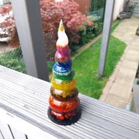 Orgonit Energie-Spirale Einhorn Rainbow Chakra 19,5cm Orgon Niedersachsen - Lindhorst Vorschau