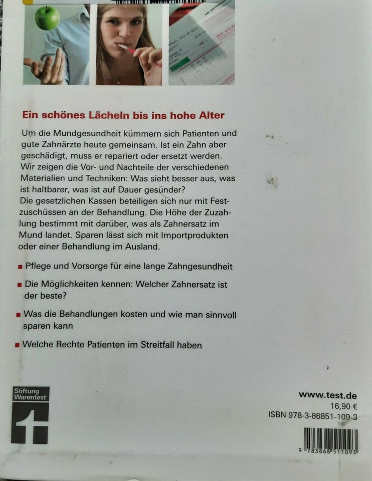 Stiftung Warentest. Gesunde Zähne. Vorsorge Behandlung Kosten in Berlin