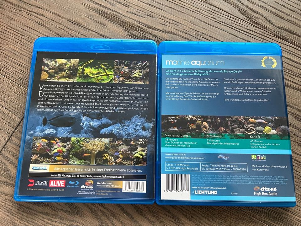 Aquarium 4K UHD Edition auf Bluray und Marine Aquarium in Wertach