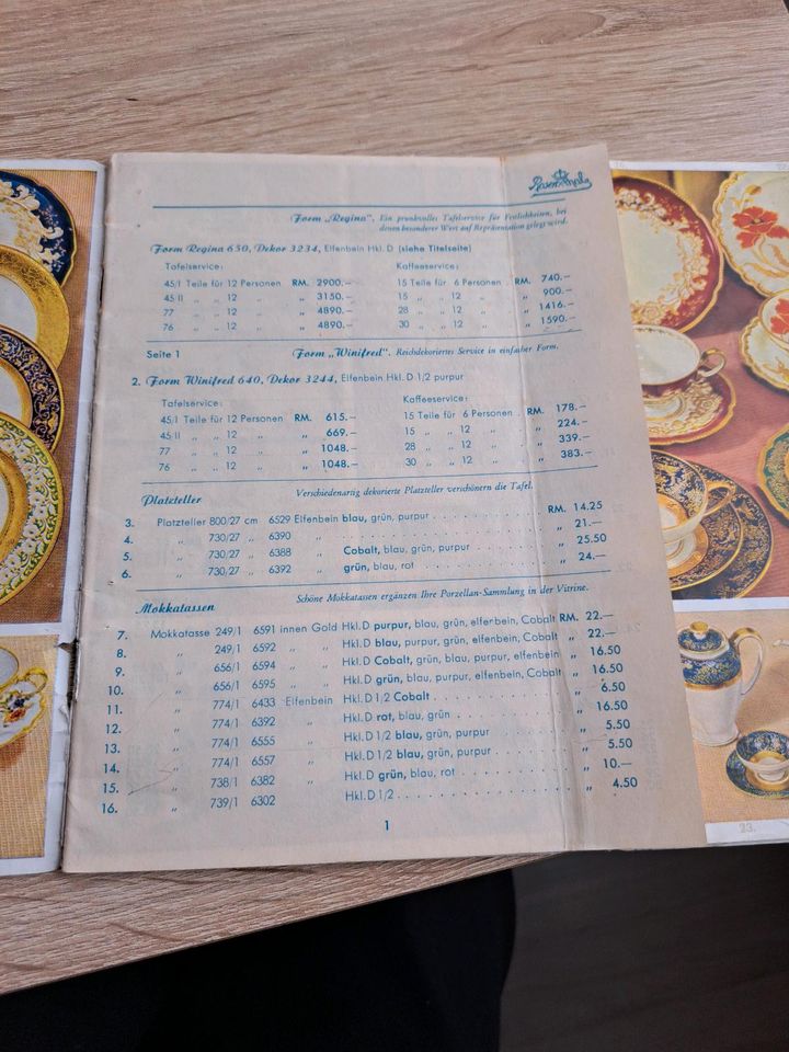 Alte Rosenthal Katalog in Selb
