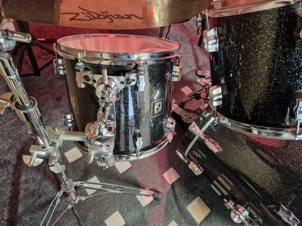 SONOR Force Studio Schlagzeug schwarz metallic komplett+Zildjian in Michelstadt