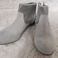 ♥️ Stiefeletten neu hellgrau Leder Gr.42♥️ Dortmund - Aplerbeck Vorschau