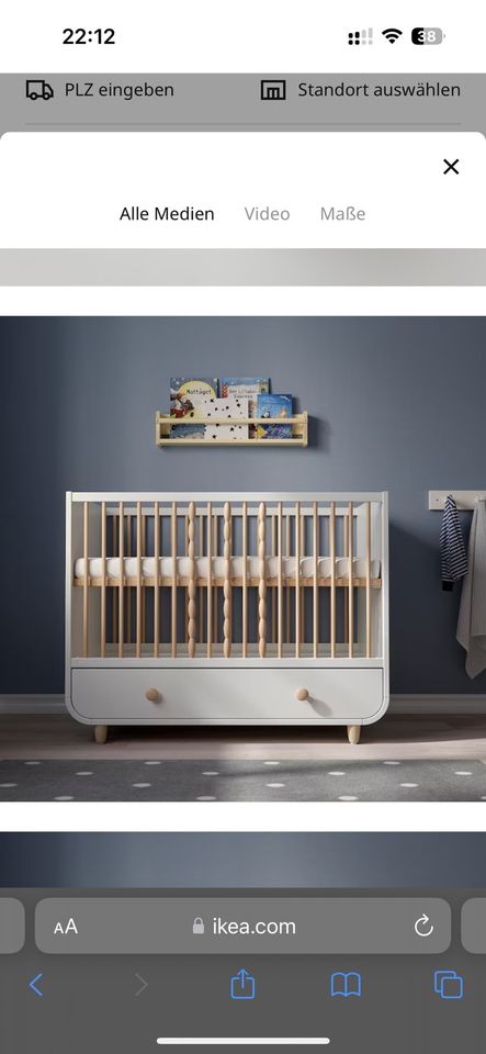 Myllra Ikea Baby-/ Kinderbett fast wie neu in Hamburg