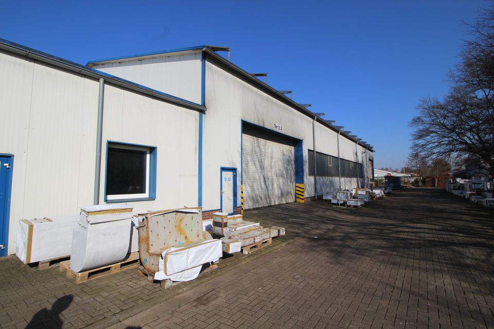Produktion.- Lagerhallen stehen zur Vermietung in Papenburg